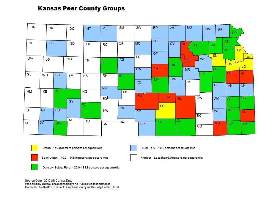 Peer County Groups Map